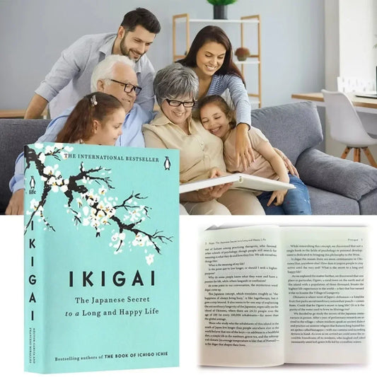 Ikigai The Japanese Secret Philosophy for A Happy Healthy By Hector Garcia Book Rebuilding Happiness + A Book about Hope Fiction