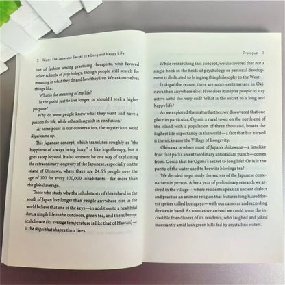 Ikigai The Japanese Secret Philosophy for A Happy Healthy By Hector Garcia Book Rebuilding Happiness + A Book about Hope Fiction