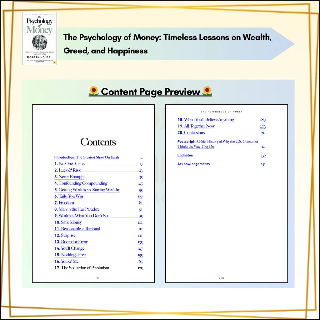 【Ready Stock】The Psychology of Money: Timeless lessons on wealth, greed, and happiness by Morgan Housel