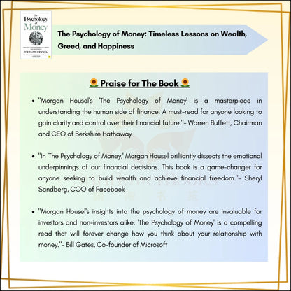 【Ready Stock】The Psychology of Money: Timeless lessons on wealth, greed, and happiness by Morgan Housel